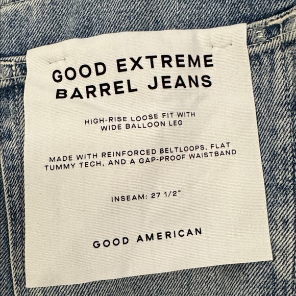 Good American Good Extreme Barrel in Indigo965 - Picture 12 of 13